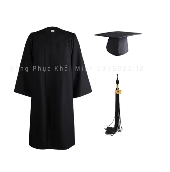 MẪU ÁO TỐT NGHIỆP MÀU ĐEN TUYỀN